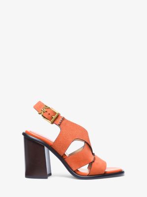 Raven Suede Block Heel Sandal