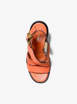 Raven Suede Block Heel Sandal