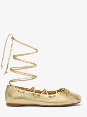 Shae Flex Metallic Leather Ballet Flat