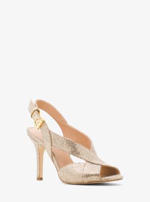 Becky Glitter Sling Back Sandal Michael Kors Canada