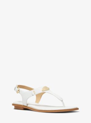 Aprender acerca 64+ imagen michael kors white sandals