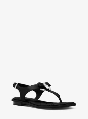 Buy Michael Kors Leather Flip Flops | UP TO 60% OFF