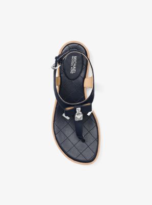 Alice Saffiano Leather Sandal