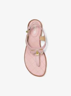 michael kors pink flip flops