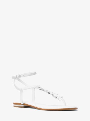 michael kors bella ruffle sandal