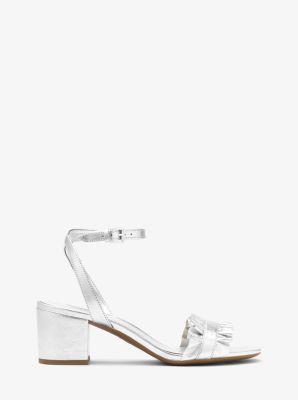 Michael kors ruffle store sandals