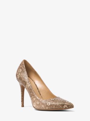 Michael kors deals claire snakeskin pump