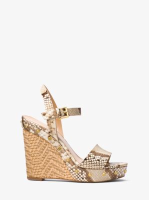 ellen leather wedge michael kors