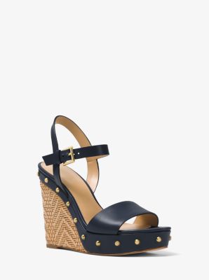 michael michael kors ellen leather wedge