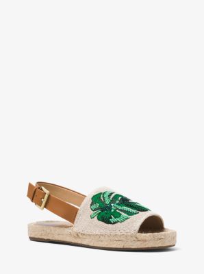 Fisher Palm Embroidered Espadrille 