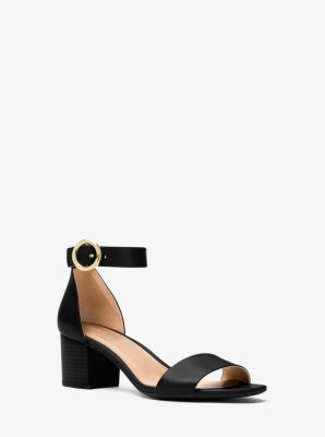 Lena Leather Sandal | Michael Kors