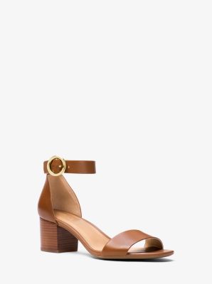 lena leather sandal michael kors