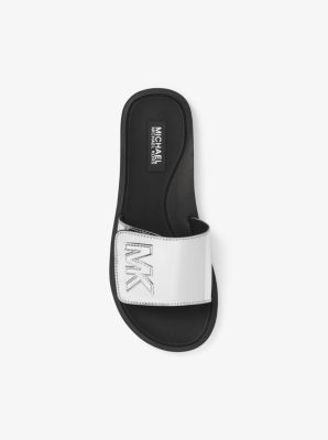 Michael kors metallic clearance slides