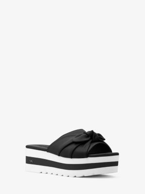 michael kors platform slides