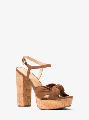 Pippa Suede Platform Sandal | Michael Kors