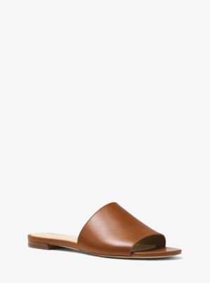 Michael kors store shelly leather slide