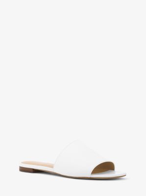 Michael kors shelly 2024 leather slide