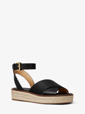 Abbott Leather Espadrille Sandal Michael Kors Canada