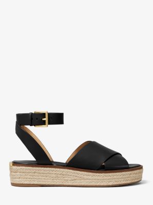 Abbott Leather Espadrille Sandal Michael Kors Canada