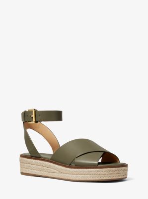 michael kors flip flops womens olive