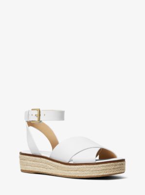 michael kors abbott leather espadrille sandal