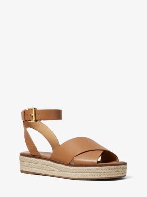 michael michael kors abbott platform wedge sandals