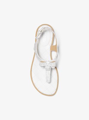 Alice saffiano clearance leather sandal