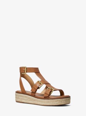 meadow elastic and leather sandal