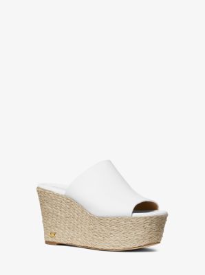 michael michael kors cunningham leather wedge