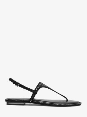 Enid Embellished Suede Sandal Michael Kors Canada