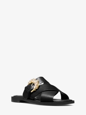 Michael michael kors frieda leather clearance sandal