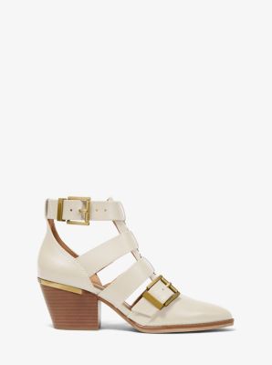 Michael michael kors griffin leather cutout bootie new arrivals