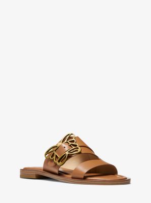 meadow elastic and leather sandal