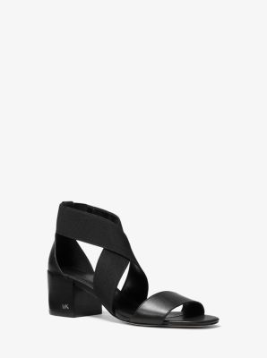 michael michael kors meadow elastic and leather sandal