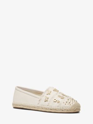 Tibby Studded Canvas Slip-on Espadrille 