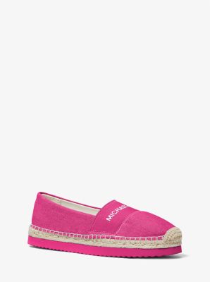Vicky Logo Canvas Slip-On Espadrille in WILD BERRY | Michael Kors