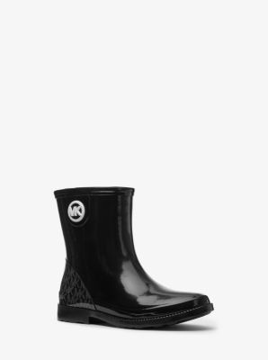 michael kors black rubber boots