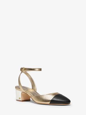 Brie Metallic Leather Pump | Michael Kors