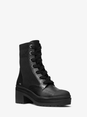 Michael kors bastian sales combat boots