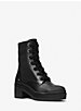 Brea Stretch-Knit and Leather Combat Boot image number 0