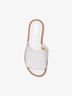 Dee Woven Leather Slide Sandal