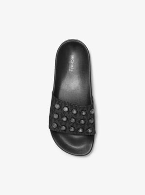 Studded discount sandal slides