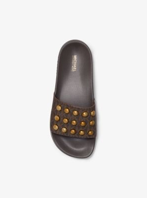 michael kors studded slides