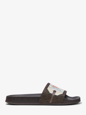 Gilmore Printed Logo Slide Sandal Michael Kors