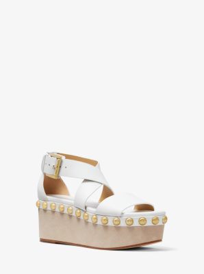 michael kors studded wedges