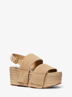 michael kors suede sandals