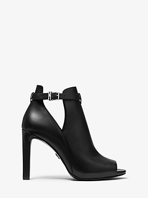 Lawson Leather Open-Toe Ankle Boot