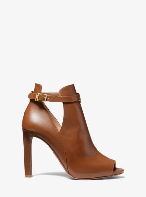 Lawson Leather Open-Toe Ankle Boot