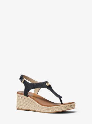 Laney Denim Espadrille Wedge Sandal Michael Kors Canada [CA]