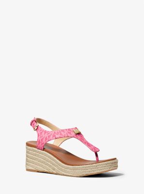 【Michael Kors】Laney Logo Espadrille Wedge Sandal Laney Logo Espadrille Wedge Sandal | Michael Kors [US]